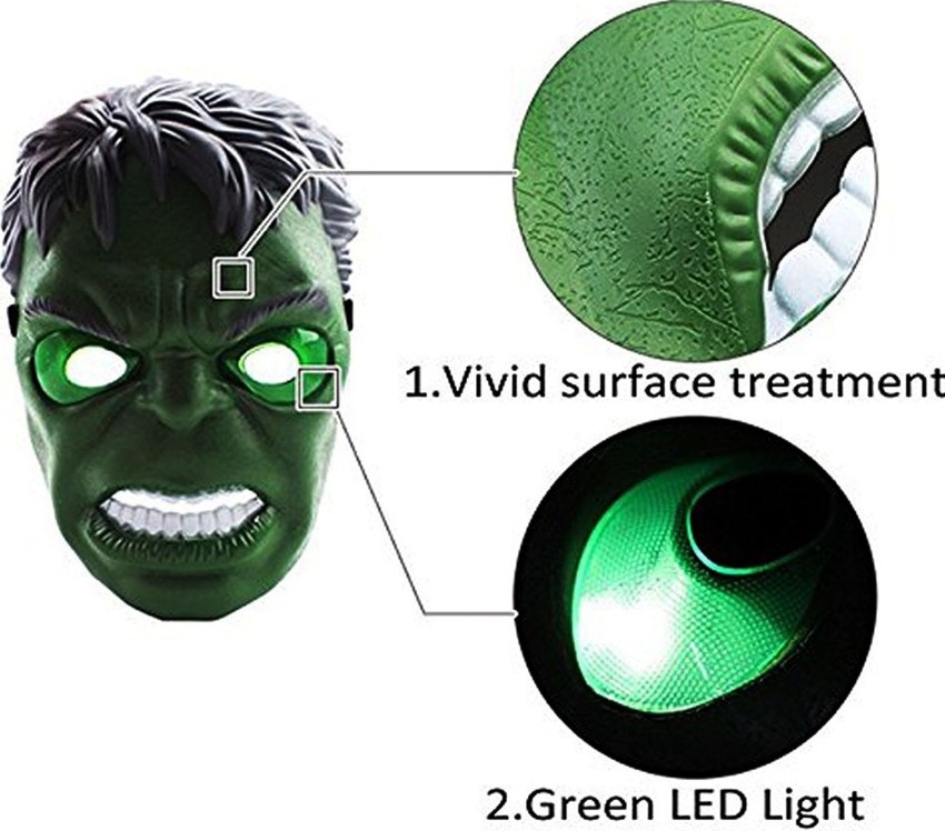 44% OFF on 9 Perfect Hulkman Mask For Kids with Led Lighting(Green) on  Flipkart