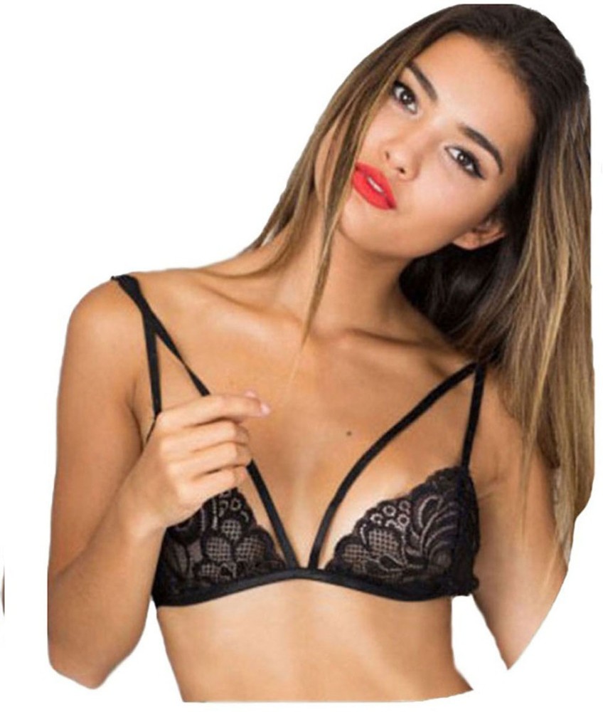 Looks Lane Padded Front Cross Low Cleavage Women Bralette Lightly Padded Bra  - Buy Looks Lane Padded Front Cross Low Cleavage Women Bralette Lightly  Padded Bra Online at Best Prices in India