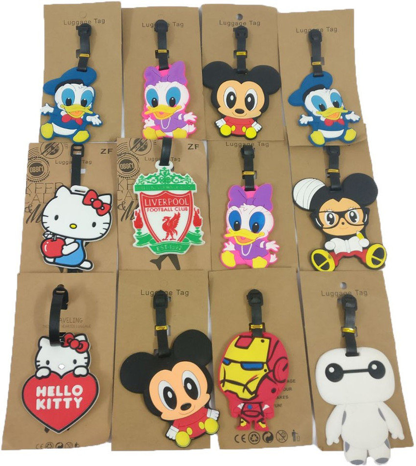 Cartoon luggage top tags