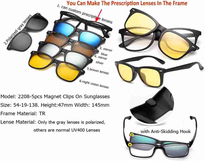 Buy VAST Spectacle Sunglasses Black For Men & Women Online @ Best Prices in  India