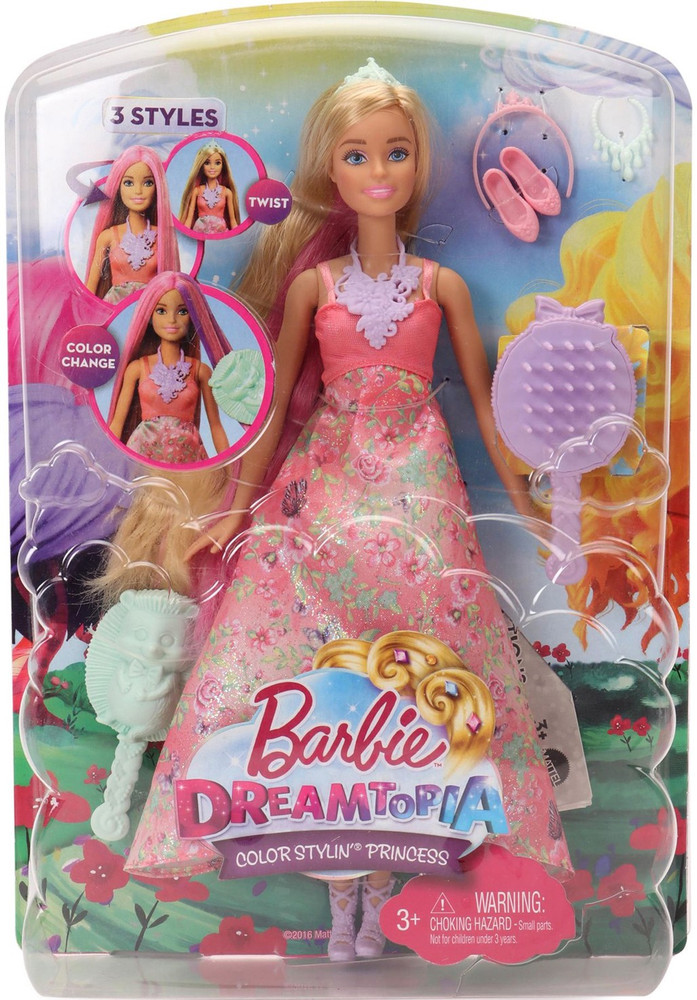 Barbie dreamtopia color stylin princess clearance
