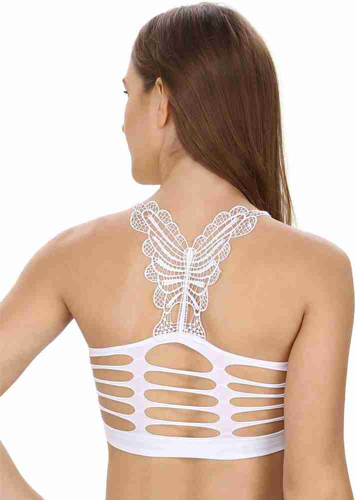 Butterfly Back Bra | All White