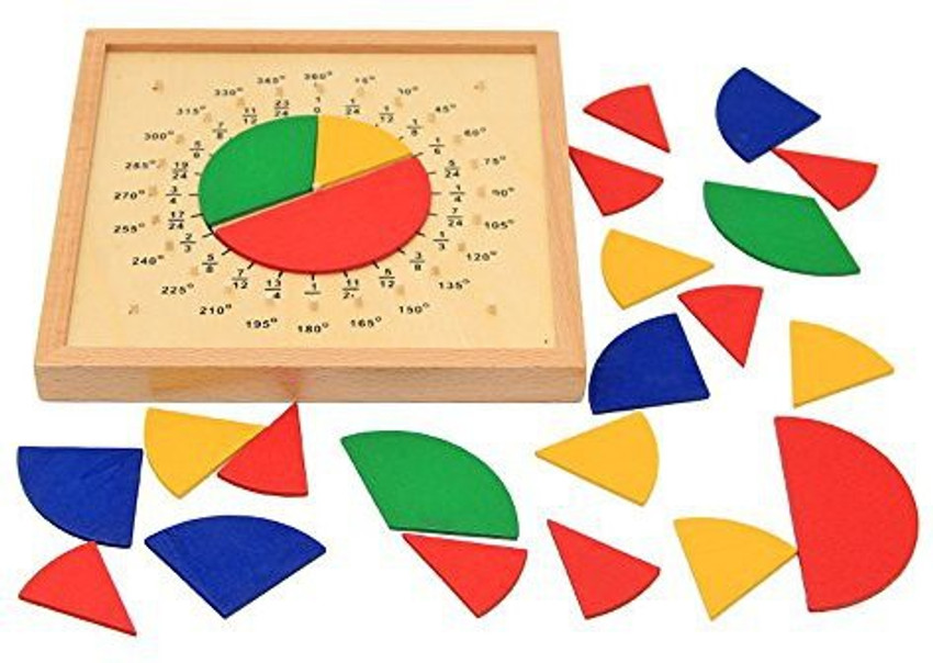 TelPal Learning Resources Fraction Circles Mathematics Teaching 