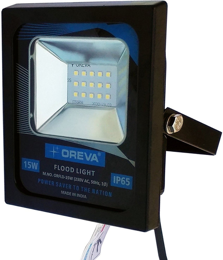 OREVA 15w yellow flood light regular series pack of 01 Flood Light