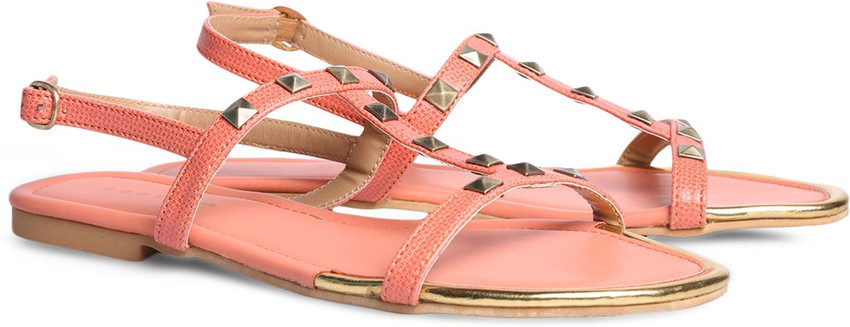 Bata Footin Beige Comfortable Sandals Women Pink Flats Buy Beige