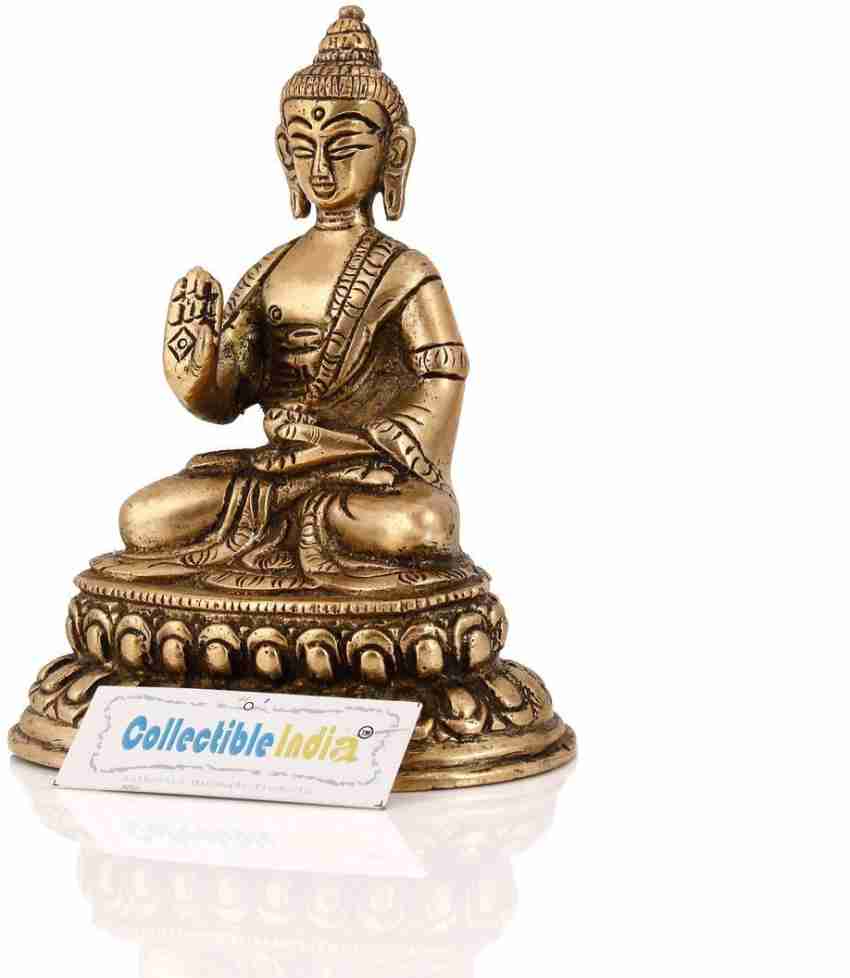 Brass Buddha Statue Idol Buddha Religious Statue, Height 18 Inch