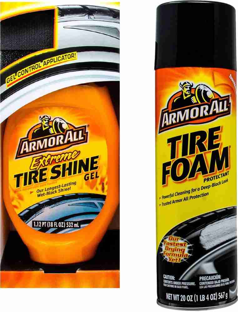 Armor All Extreme Car Tire Foam, Tire Cleaner Spray for Cars