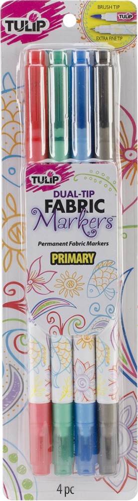 Tulip Fabric Markers 12 Pkg Fine Tip