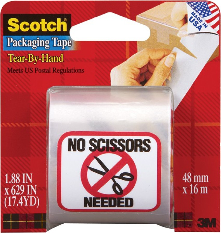 Scotch - Tear-By-Hand Packaging Tape, 1.88-Inch x