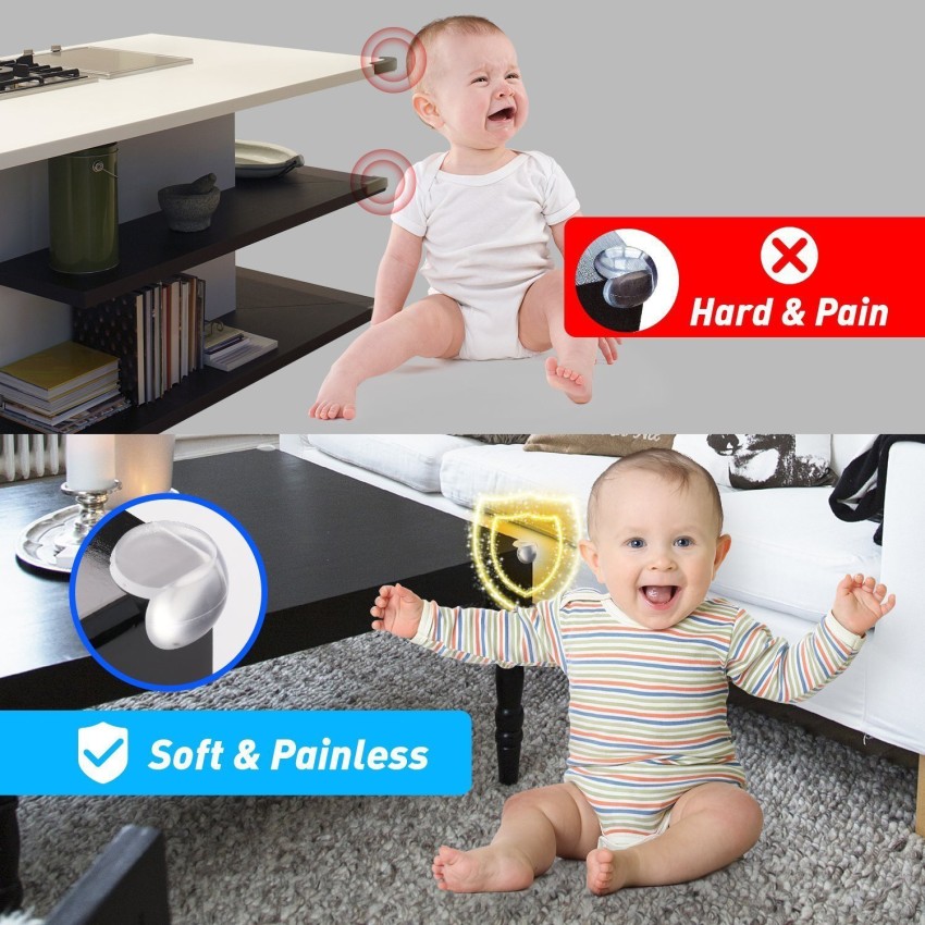 5PCs/set Baby Proof Corner Guards Table Desk Corner Protector Child Safety  Furniture Bumper Soft Cushions