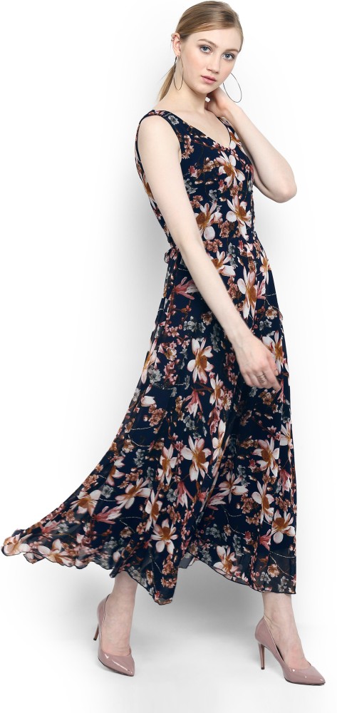 HARPA Women Maxi Multicolor Dress - Buy HARPA Women Maxi