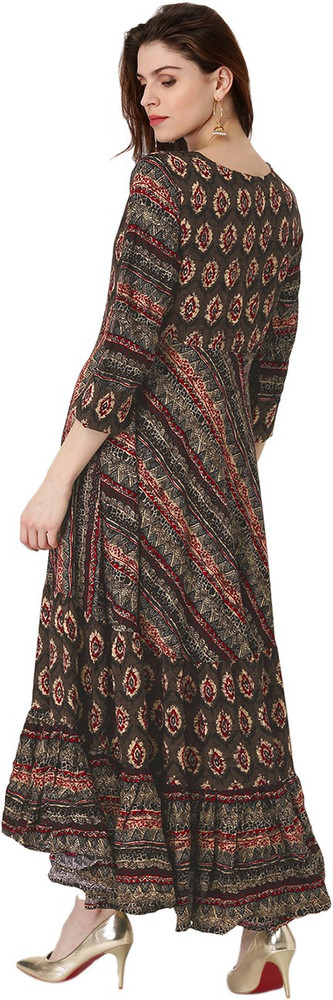 LIBAS Women Abstract Anarkali Kurta Buy Multicolor LIBAS Women Abstract Anarkali Kurta Online at Best Prices in India Flipkart