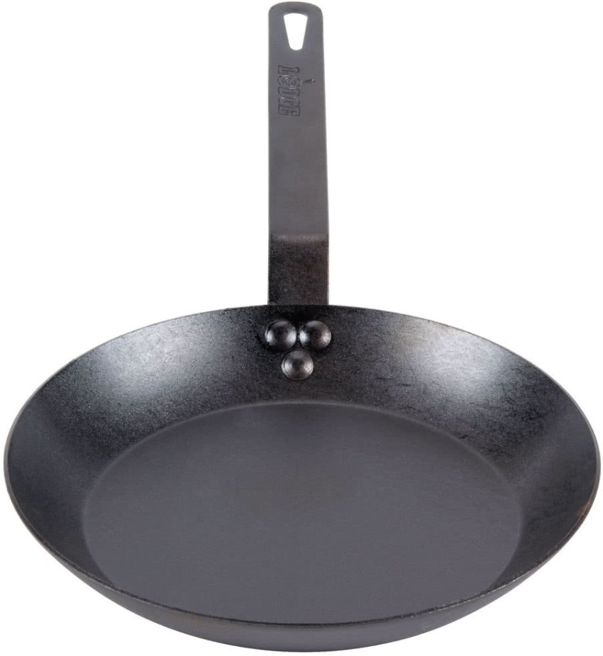 Lodge Cast Iron 8 Seasoned Carbon Steel Skillet, CRS8, 8 Diameter