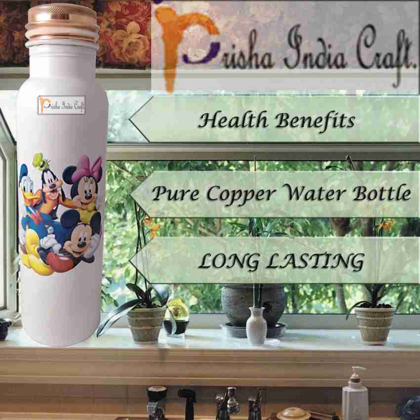 Buy Online Prisha India Craft Digital Printed Pure Copper Water Bottle Kids  School Water Bottle - Chhota -  995064