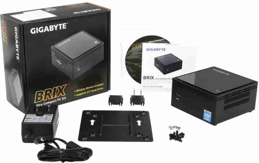 GIGABYTE BRIX - Windows 10, INTEL, Intel Celeron N2807, 4 GB 4 GB, 500 GB  500 GB HDD Mini PC Price in India - Buy GIGABYTE BRIX - Windows 10, INTEL,  Intel