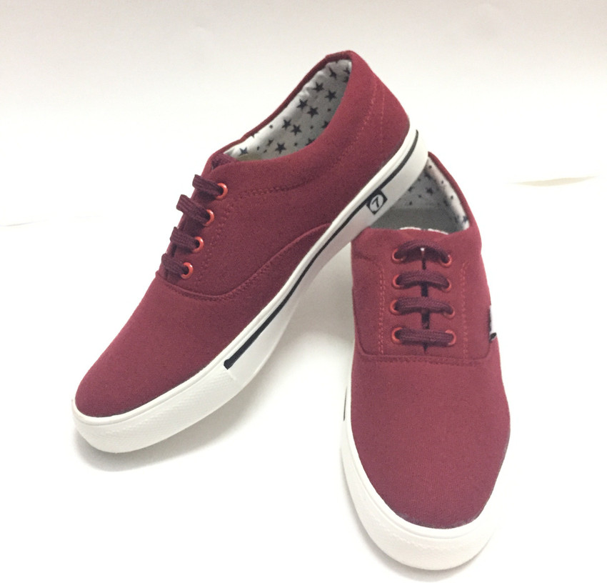 Top more than 81 burgundy canvas shoes latest