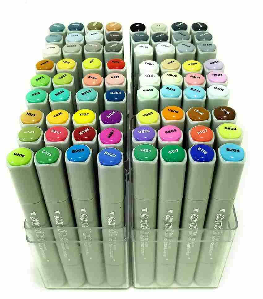 WISHKEY 48 Pieces Washable Water Color Pen Set For