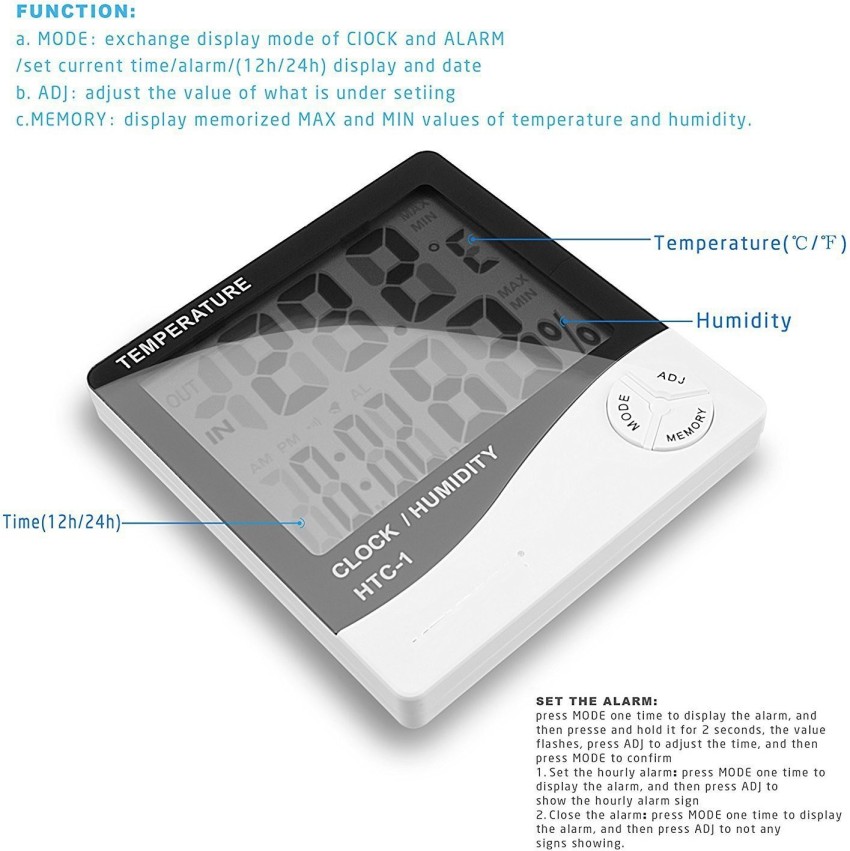 Thermometer Indoor with Humidity Wall Vertical Thermometer