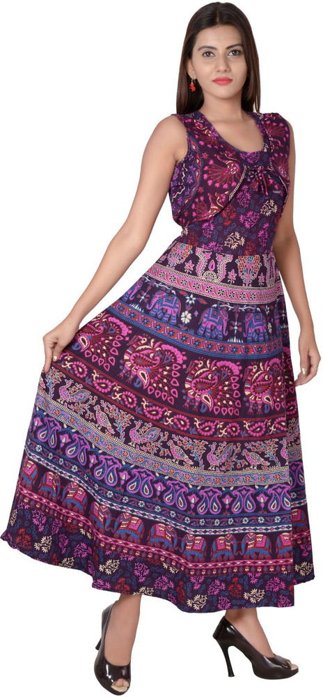 Jaipuri Fashionista Women Maxi Multicolor Dress Buy Jaipuri Fashionista Women Maxi Multicolor Dress Online at Best Prices in India Flipkart