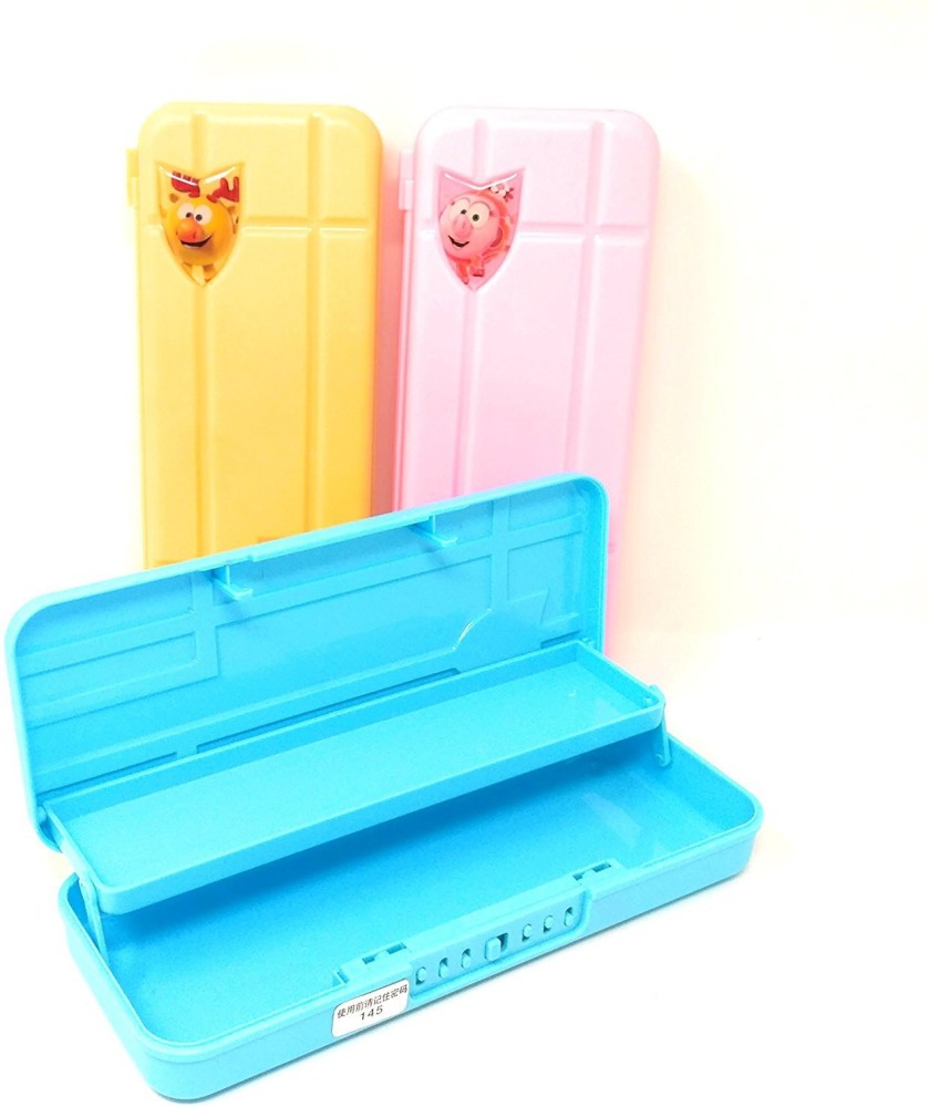 Large Capacity Pencil Case Plastic Pencil Box With Password Lock School  Supplies