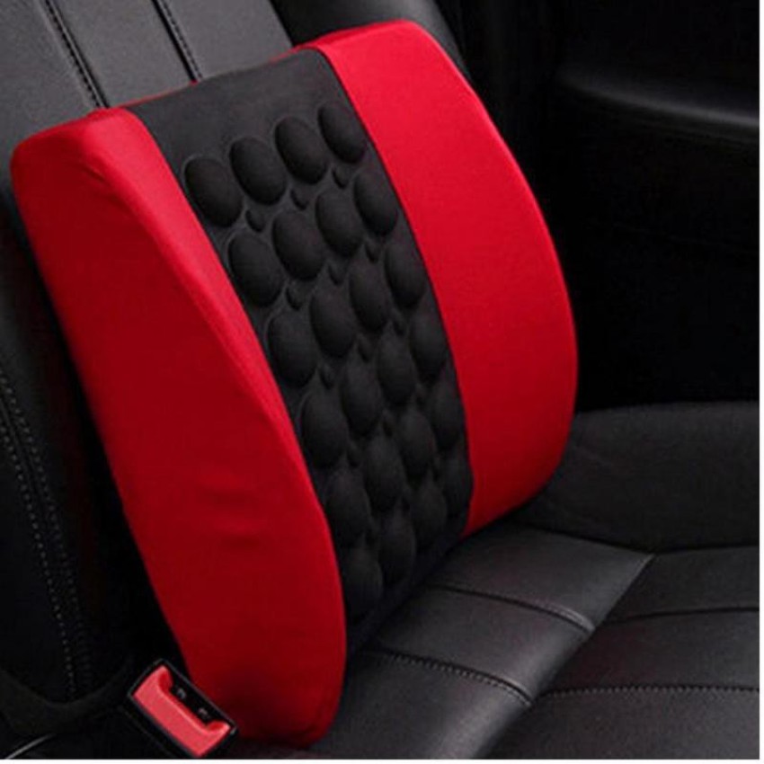 AdroitZ VIBRAT-MASSAGER-CUSN-BLKRED-Gypsy Exclusive Electric Vibrating Car  Auto Back Seat 12V DC Massage Cushion Pad/massager For Gypsy Massager -  AdroitZ 