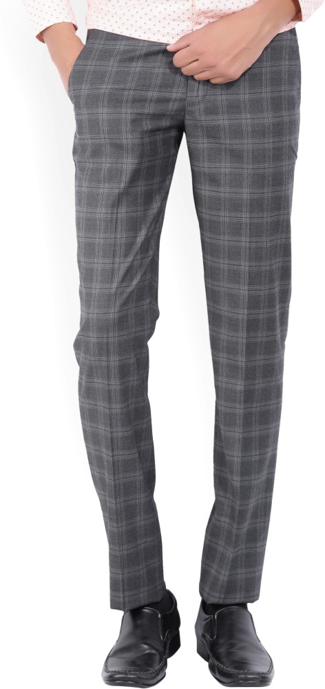 Buy Louis Philippe Grey Trousers Online - 738355