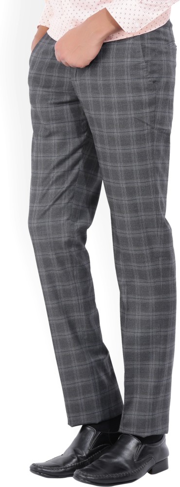 Buy Louis Philippe Grey Trousers Online - 628005
