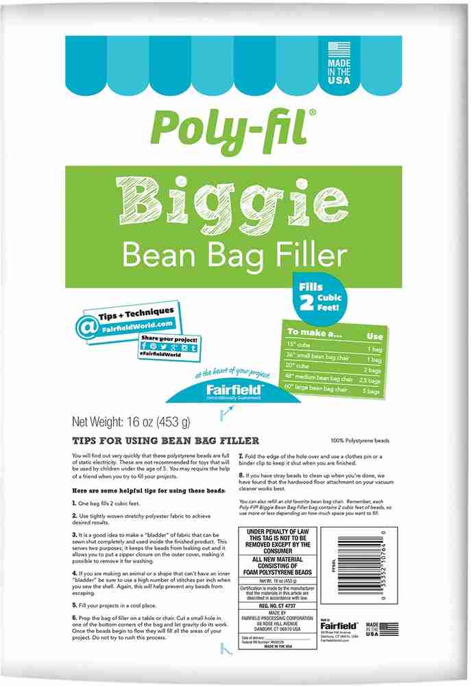 Poly Fil Biggie Bean Bag Filler