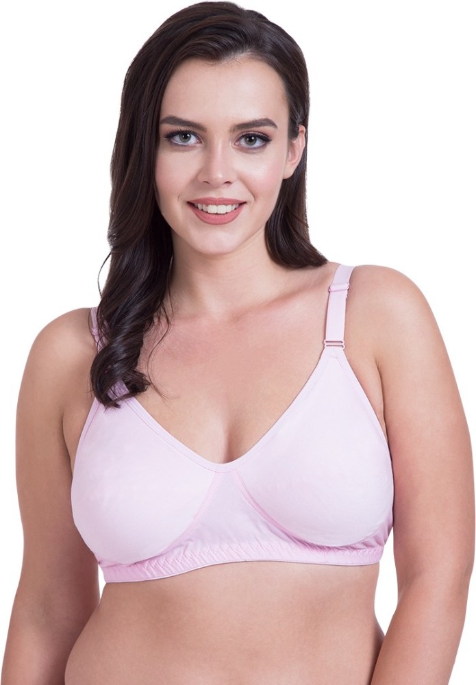 Rajnie by Belle Lingeries Plus Size Non Padded Combo Pack of 3 Pink Women  Full Coverage Non Padded Bra - Buy Rajnie by Belle Lingeries Plus Size Non  Padded Combo Pack of