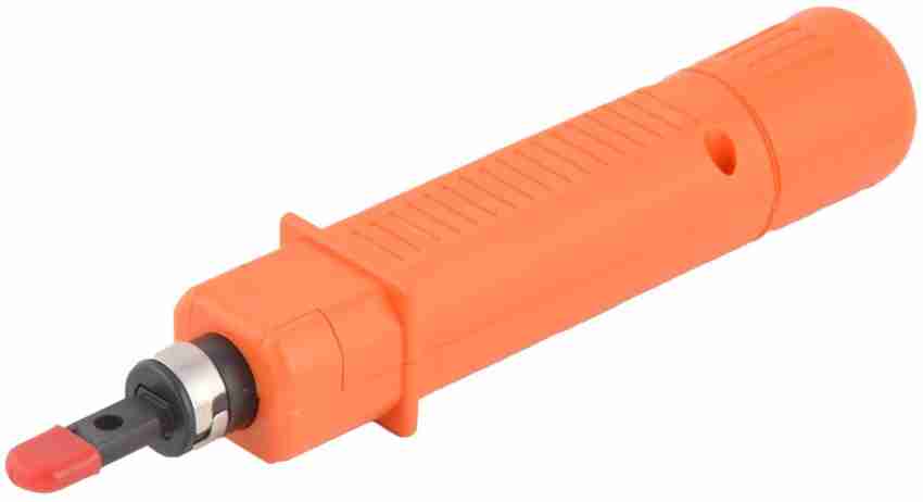 BALRAMA Punch Down Tool Ht-314 Punching Tool Telephone Wire Reticle  Keystone Network Cable 110/88 Impact Punch Down Tool Orange Colour Cable  Punching Tool With 110 Blade & Adjustable Spring + Turn-able Body