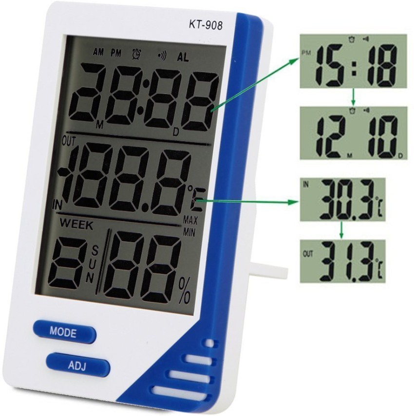 Lcd Digital Temperature Humidity Meter Home Indoor - Temu