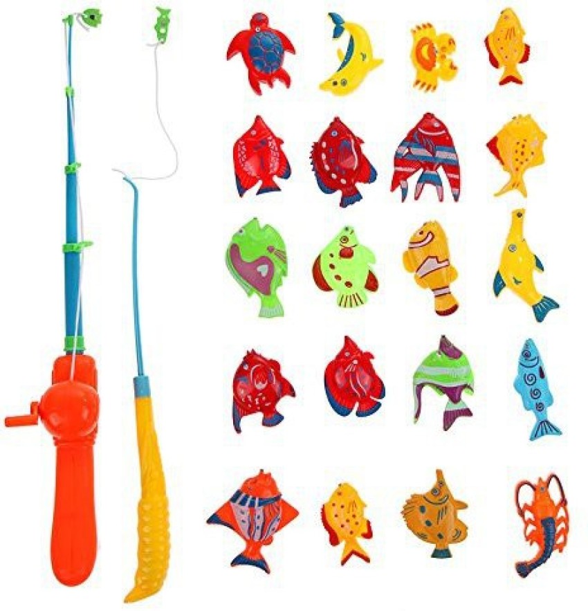 Colorfulworld 20Pcs Magnetic Fishing Toys Bath Toys Children Fishing Game  Set Kids Toy With Two Fishing Poles For Toddlers Learning Education Price  in India - Buy Colorfulworld 20Pcs Magnetic Fishing Toys Bath Toys Children  Fishing Game Set Kids