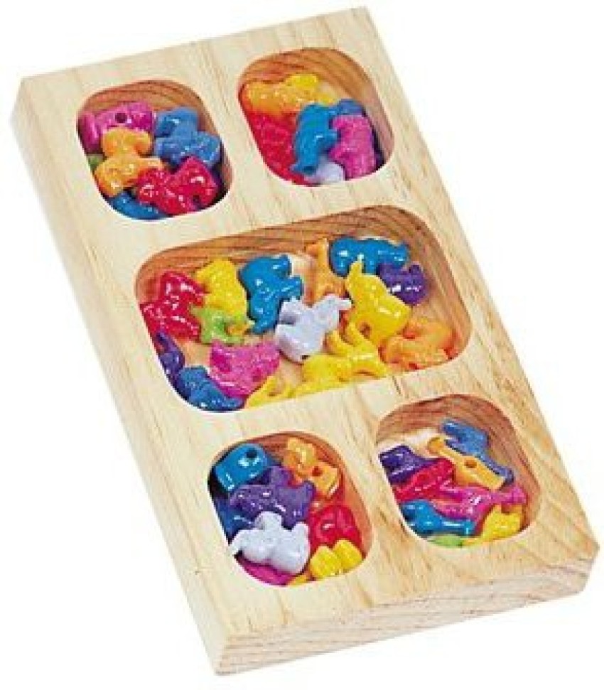 Wooden Sorting Tray - 4 Compartments