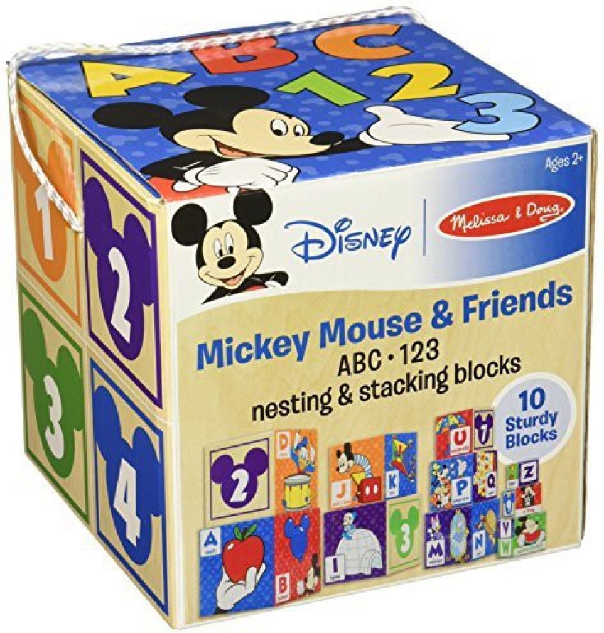 Melissa doug mickey mouse 2025 friends nesting stacking blocks baby toy