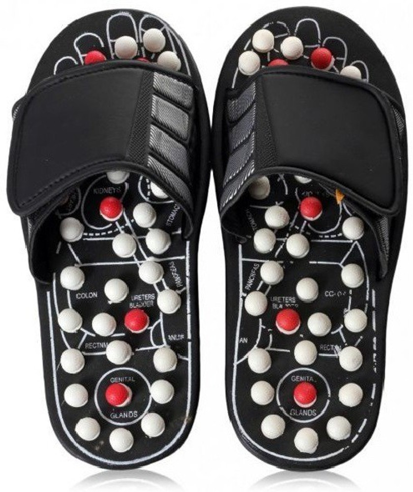 GHK H27 9 Spring Acupressure Magnetic Therapy Accu Paduka Chappal Slippers Full Body Blood Circulation Size 9 Massager GHK Flipkart