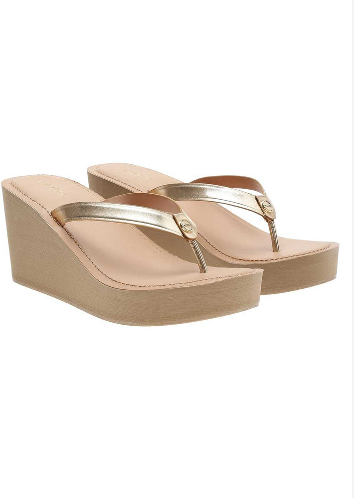 Aldo gold sale wedge sandals