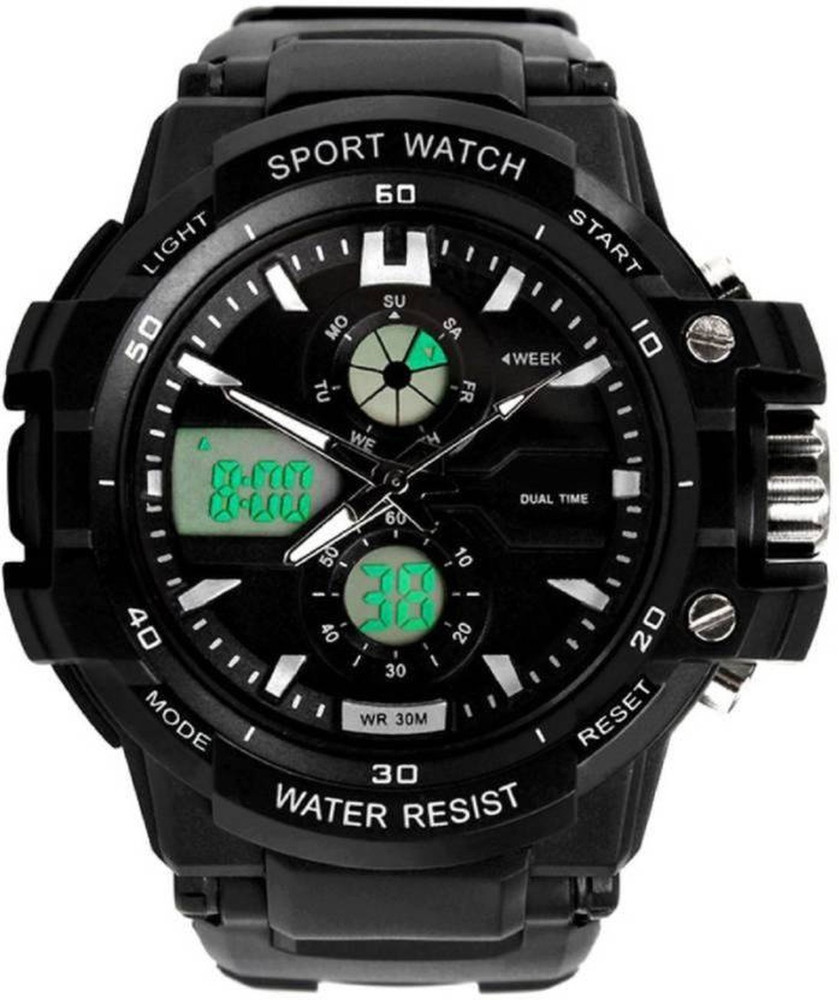 Dusk Analog Digital Watch For Men Buy Dusk Analog Digital Watch For Men SKMEI 990 Black Online at Best Prices in India Flipkart