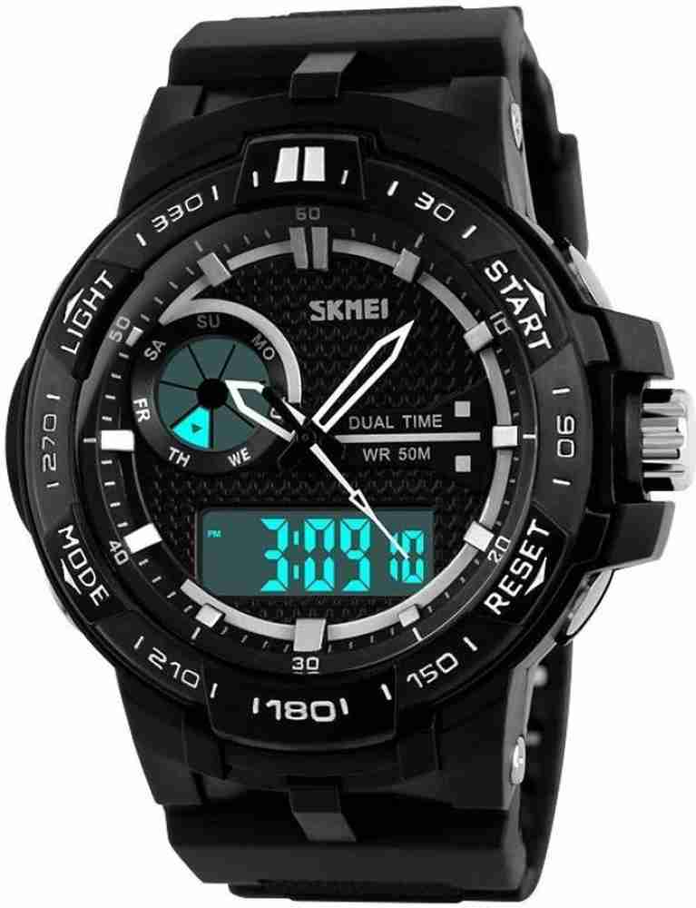 Dusk Analog Digital Watch For Men Buy Dusk Analog Digital Watch For Men SKMEI 1070 Black Online at Best Prices in India Flipkart