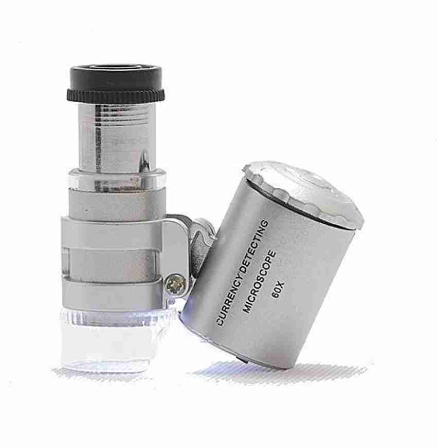 60X Handheld Magnifying Glass Mini Pocket Microscope