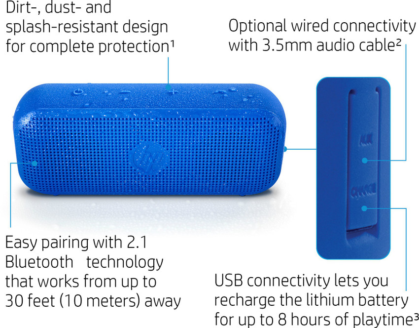 Hp black bluetooth speaker hotsell 400