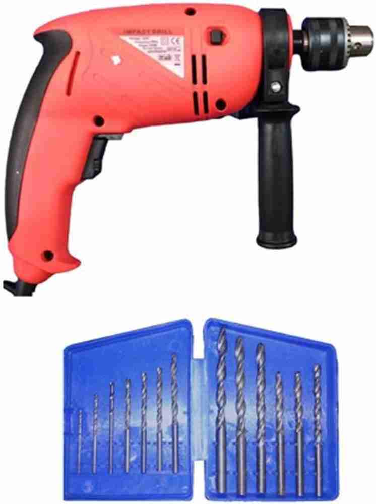 Agni 13MM IMPACT DRILL MACHINE WITH 13PCS HSS METAL BITS agni13mmbits Pistol Grip Drill