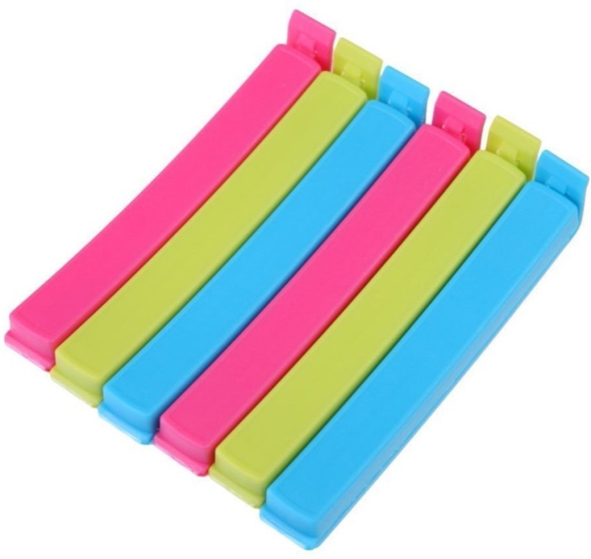 3 Colors Food Storage Plastic Bag Clips, Kitchen Home Snack Seal
