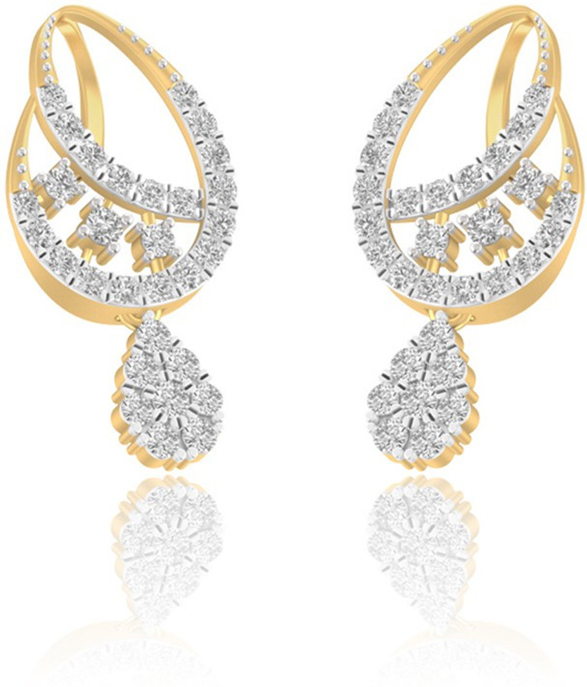 OM Jewellers Ethnic earrings by OM Jewellers Yellow Gold 18kt Diamond Drop Earring Price in India Buy OM Jewellers Ethnic earrings by OM Jewellers Yellow Gold 18kt Diamond Drop Earring online