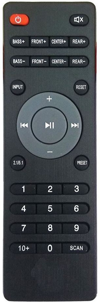 MEPL Home Theater Remote for iBall Home Theatre Black I ball