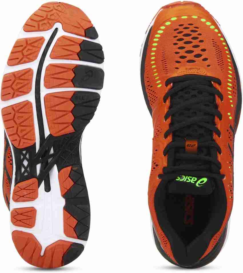 Asics gel kayano 23 black orange sale