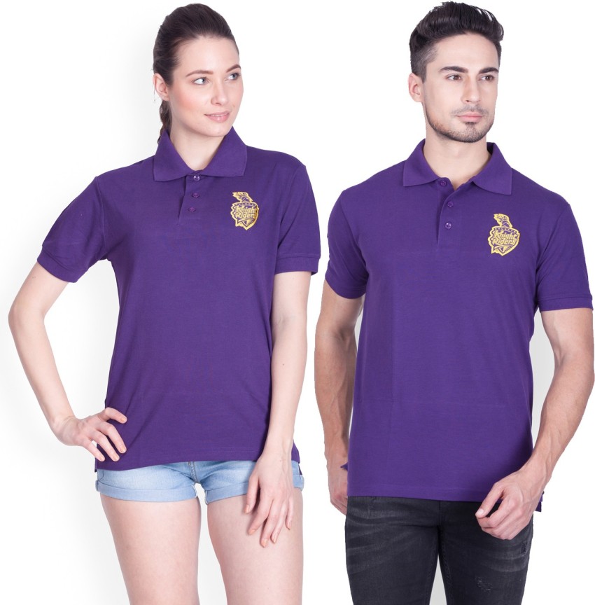 KOLKATA KNIGHT RIDERS Solid Couple Polo Neck Purple T Shirt Buy KOLKATA KNIGHT RIDERS Solid Couple Polo Neck Purple T Shirt Online at Best Prices in India Flipkart