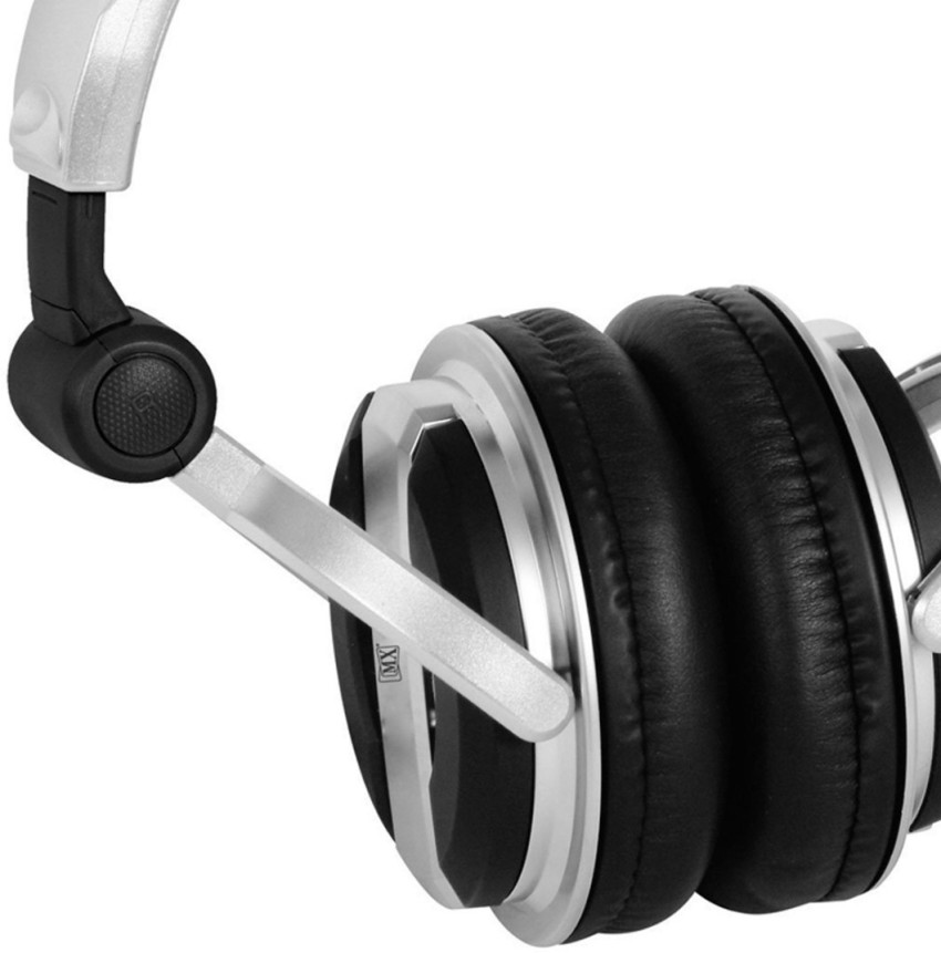 MX Value On Ear DJ Headphones Black DJ 1000 Wired Headset