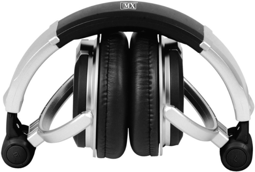 MX Value On Ear DJ Headphones Black DJ 1000 Wired Headset