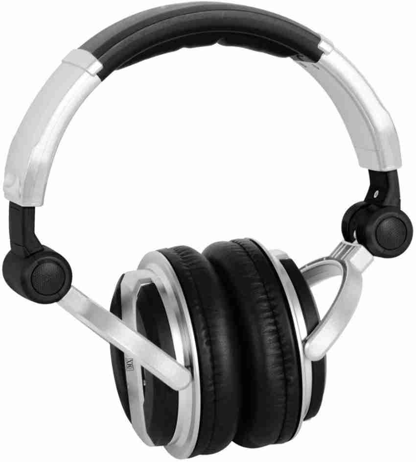 MX Value On Ear DJ Headphones Black DJ 1000 Wired Headset