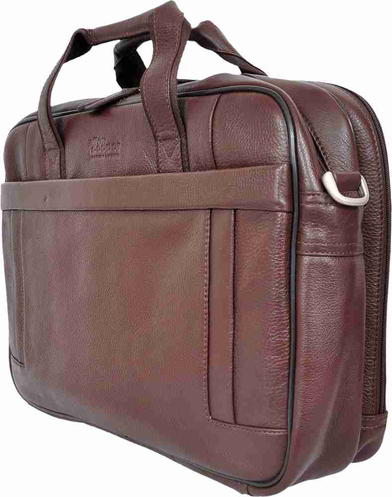 Allen Cooper 14 inch Expandable Laptop Messenger Bag Brown Price